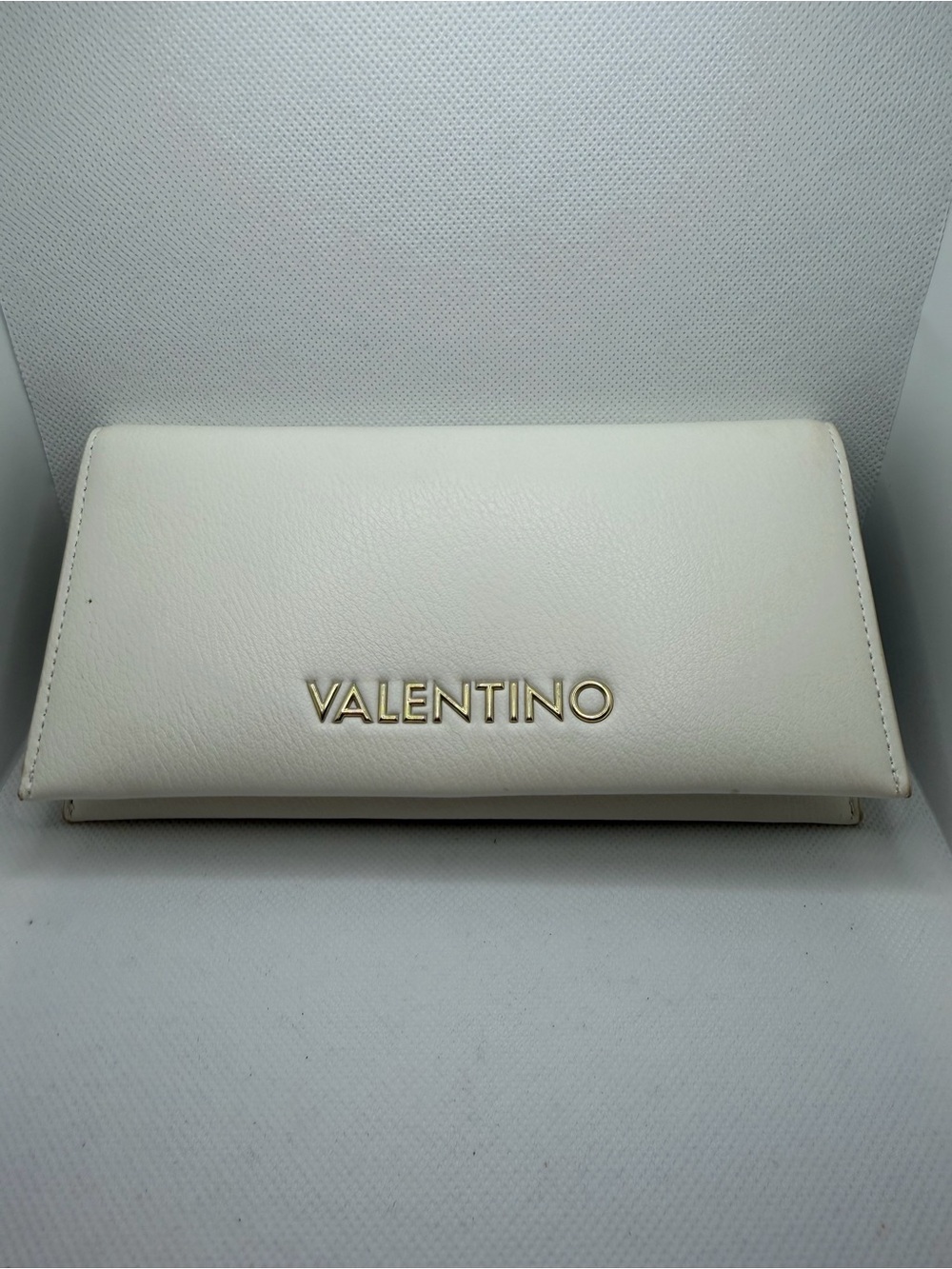 Valentino Mario Beige Off white Cream Leather Wallet